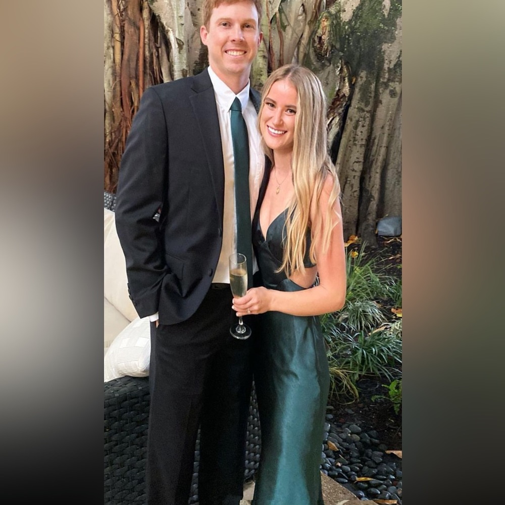 Saints + Secrets Green event dress